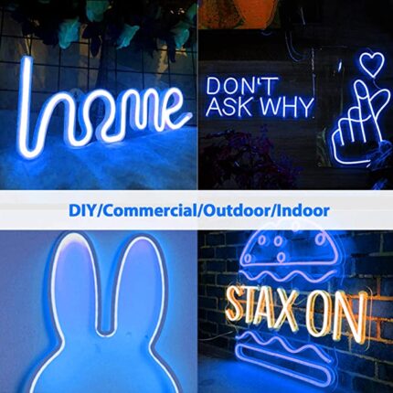 1 Meter DC 12V Blue Neon Flexible Strip Light Rope Light Waterproof For Decoration In Pakistan