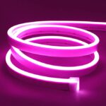 1 Meter DC 12V Pink Neon Flexible Strip Light Rope Light Waterproof For Decoration In Pakistan
