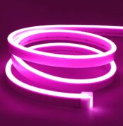 1 Meter DC 12V Pink Neon Flexible Strip Light Rope Light Waterproof For Decoration In Pakistan