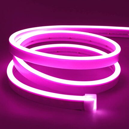1 Meter DC 12V Pink Neon Flexible Strip Light Rope Light Waterproof For Decoration In Pakistan