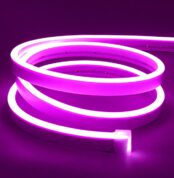 1 Meter DC 12V Purple Neon Flexible Strip Light Rope Light Waterproof For Decoration In Pakistan