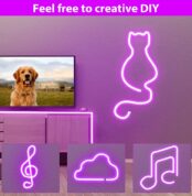 1 Meter DC 12V Purple Neon Flexible Strip Light Rope Light Waterproof For Decoration In Pakistan