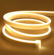 1 Meter DC 12V Warm White Neon Flexible Strip Light Rope Light Waterproof For Decoration