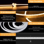1 Meter DC 12V Warm White Neon Flexible Strip Light Rope Light Waterproof For Decoration