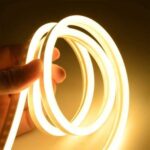1 Meter DC 12V Warm White Neon Flexible Strip Light Rope Light Waterproof For Decoration
