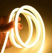 1 Meter DC 12V Warm White Neon Flexible Strip Light Rope Light Waterproof For Decoration