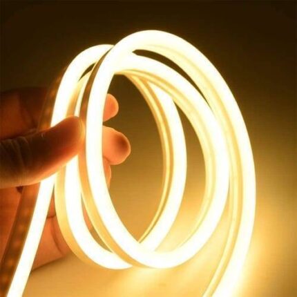 1 Meter DC 12V Warm White Neon Flexible Strip Light Rope Light Waterproof For Decoration