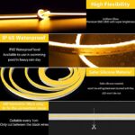 1 Meter DC 12V Yellow Neon Flexible Strip Light Rope Light Waterproof For Decoration In Pakistan