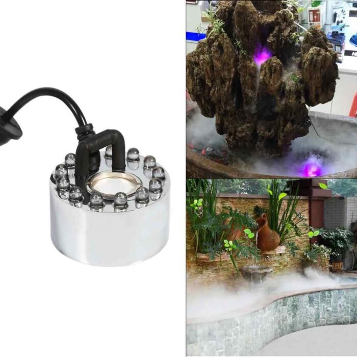 12 LED 24V 2A Colourful Light Ultrasonic Mist Maker Fogger In Pakistan