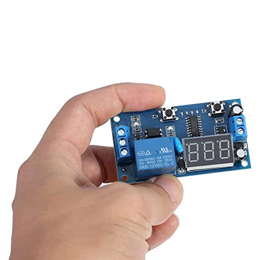 DC 12V Car Time Delay Relay Module – Adjustable Trigger On/Off Switch Timer (-20°C To 70°C)