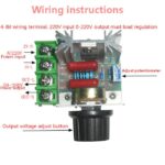2000W 25A AC50-220V Adjustable AC Dimmer AC Heater Controller