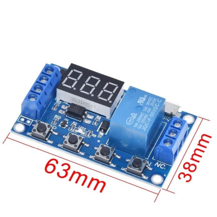 4 Button Delay Timer Relay Module 6 To 30v Dc Adjustable Timer Relay Module In Pakistan