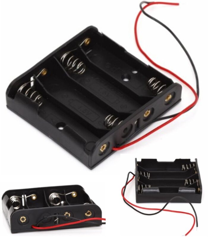 4X AA Cell Holder Square Case Housing in Pakistan