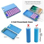 8 Cell Power Bank Case With Dual USB LCD Module DIY Box For 18650 In Pakistan