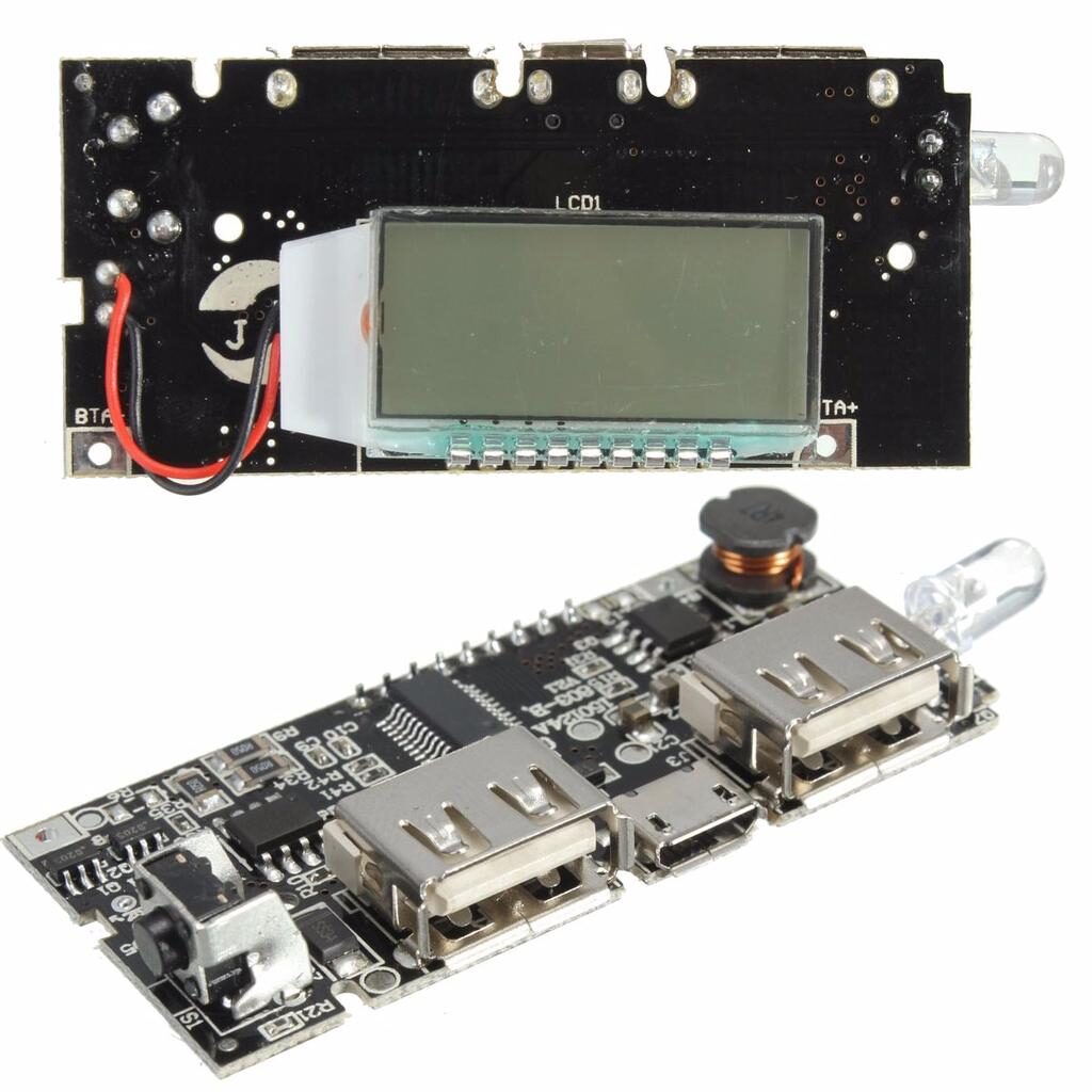 Dual USB 5V 2A Power Bank Kit With LCD Display Module In Pakistan