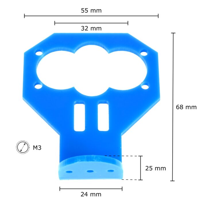 Ultrasonic Distance Sensor Mounting Bracket Holder Stand