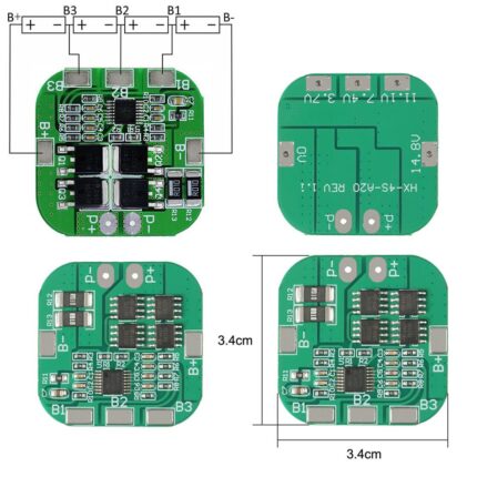 HX-4S-A20 4S 20A 14.8V BMS