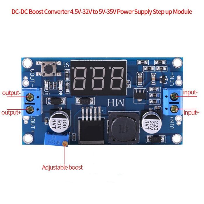 LM2596 With LED Voltmeter