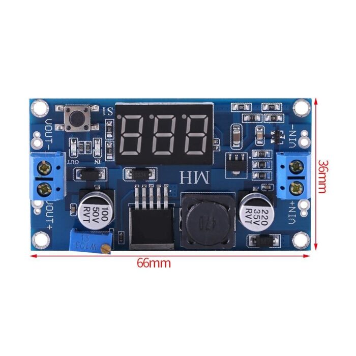 LM2596 With LED Voltmeter