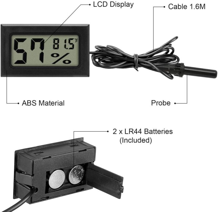 Mini LCD Digital Hygrometer Temperature Humidity Meter With Wire In Pakistan