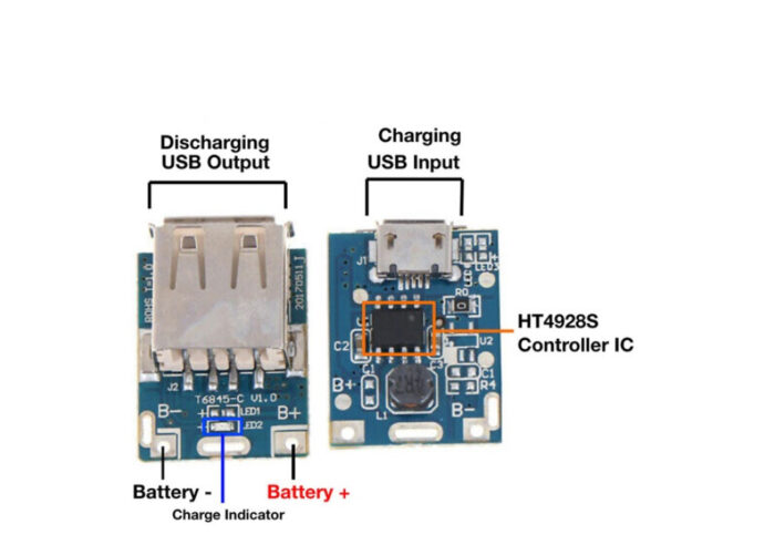 Mini Power Bank Kit 5V 1A Circuit Single Port Module In Pakistan