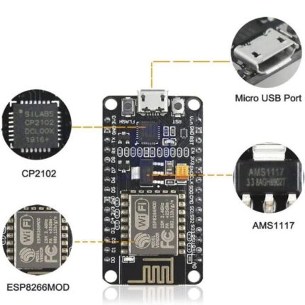 NodeMcu ESP8266 CP2102 IOT Wifi Development Board In Pakistan