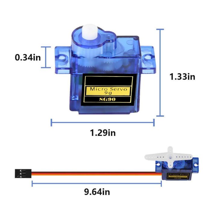 SG90 Servo Motor 180 Degree Rotation In Pakistan