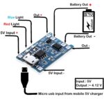 TP4056 1A Li-Ion Battery Charging Board Micro USB with Current Protection BMS