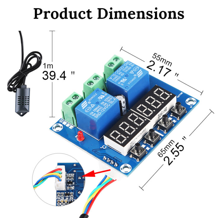 XH-M452 DC 12V 10A Temperature Humidity Controller In Pakistan