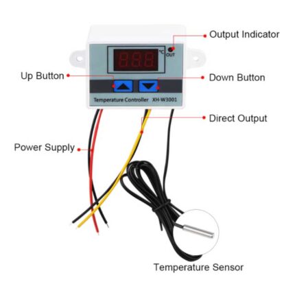 XH-W3001 AC 220V 10A Digital Temperature Controller Thermostat In Pakistan