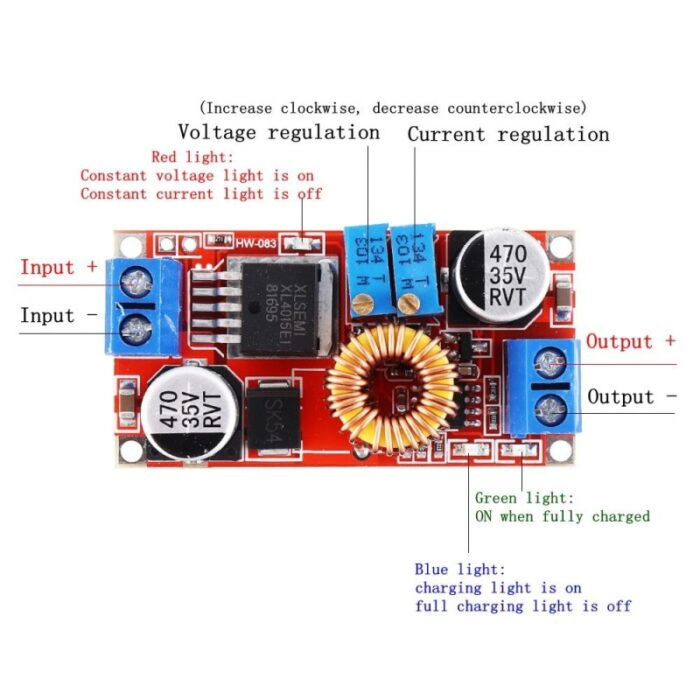 XL4015 Step-Down Buck Charging Board DC 0.8-30V to 5-32V