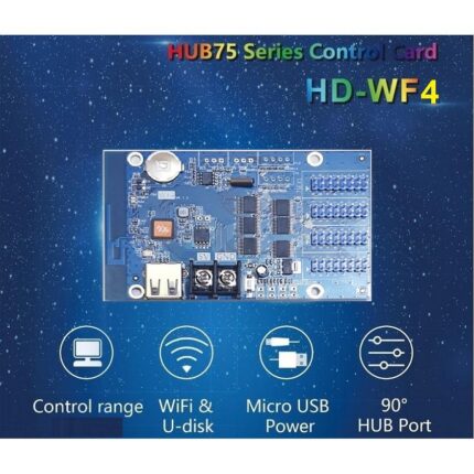 Huidu HD WF4 RGB 7 Colors Full Color HUB75 Control Card In Pakistan
