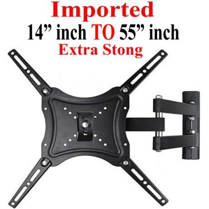 Home Design LCD Wall Mount Bracket For 14-55 Inch TVs Universal Plasma LED Tilt Bracket HDL 117B 2 Black in Pakistan