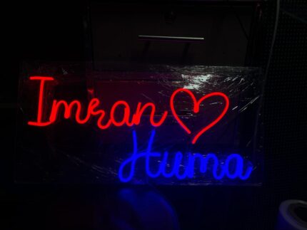 Couple Name In Neon board