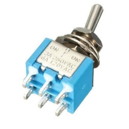 Mini MTS-203 6 Pin DPDT Toggle Switch 6A 125VAC