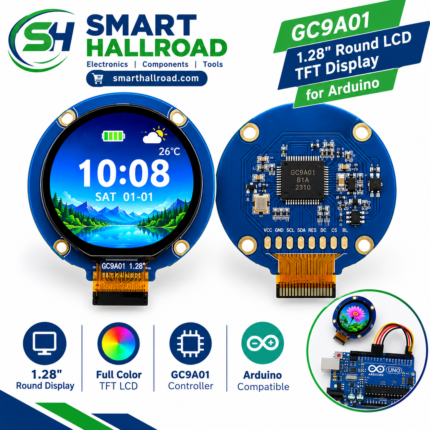GC9A01 1.28 Inch Round LCD TFT Display for Arduino in Pakistan
