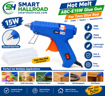 Hot Melt ABC-E15W Glue Gun for 7mm Glue Rod In Pakistan